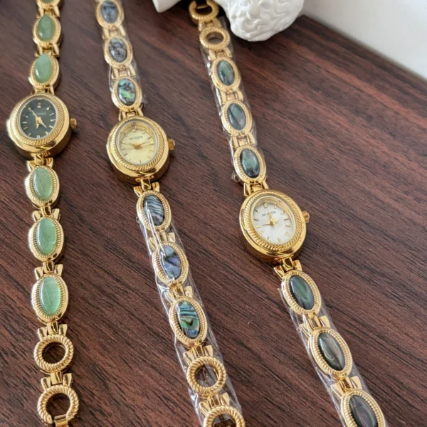 Customizable Gemstone Bracelet Watch for Women | Mix and Match Dial Colors and Bracelets