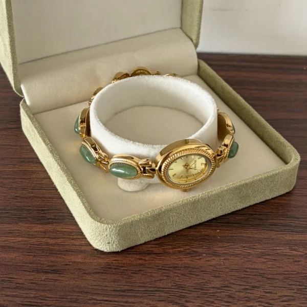 Customizable Gemstone Bracelet Watch for Women | Mix and Match Dial Colors and Bracelets