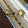 Customizable Gemstone Bracelet Watch for Women | Mix and Match Dial Colors and Bracelets